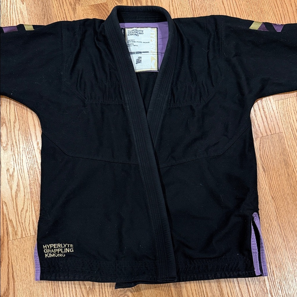 Hyperfly Hyperlyte BJJ Gi - Adult 2 - Black/Purple - Like New